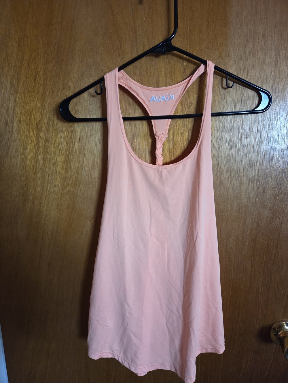 KIAVA Medium Peachy Coral Top - Soft Polyester Blend - Picture 2 of 4